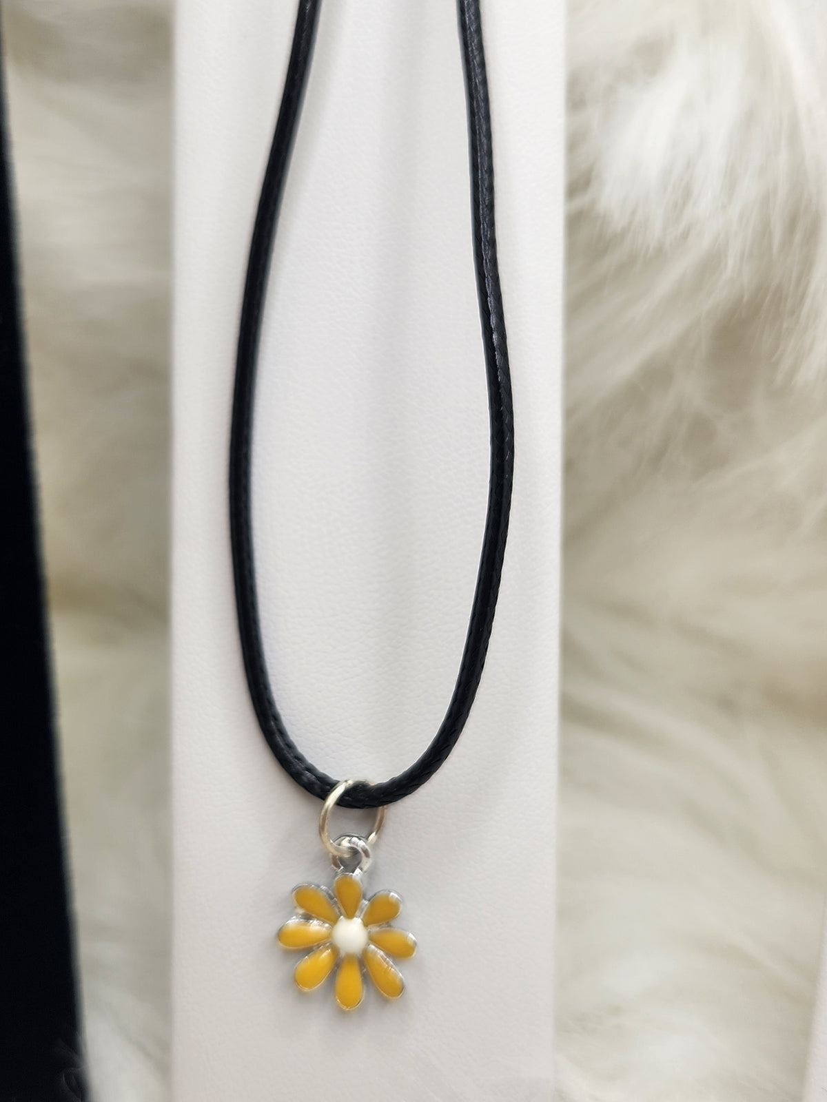 Small Yellow Enamel Flower