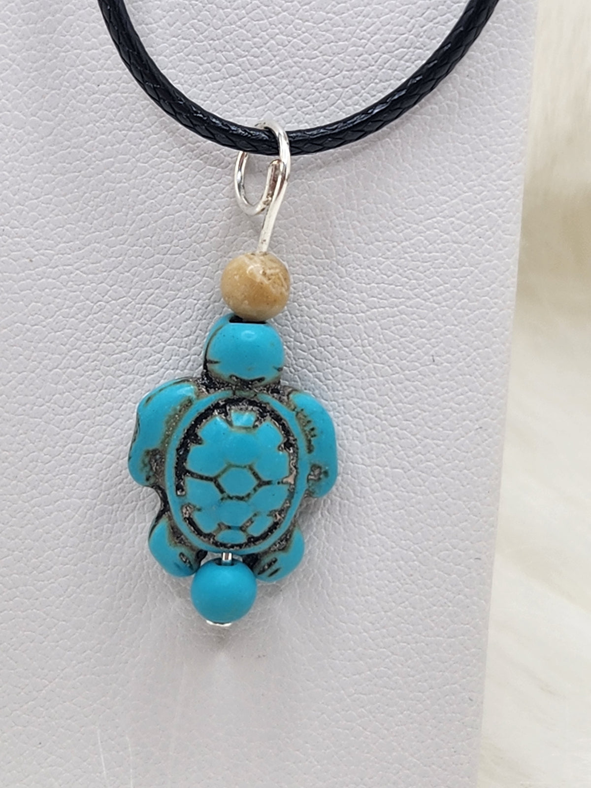 Turquoise Smiling Turtle Necklace