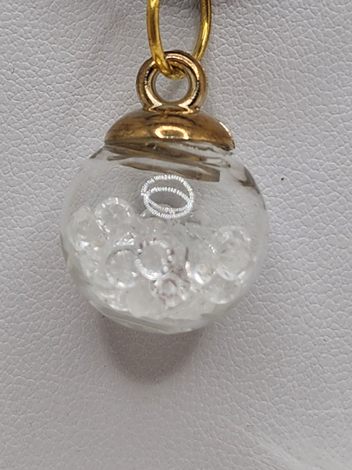 Floating Clear Crystals Globe