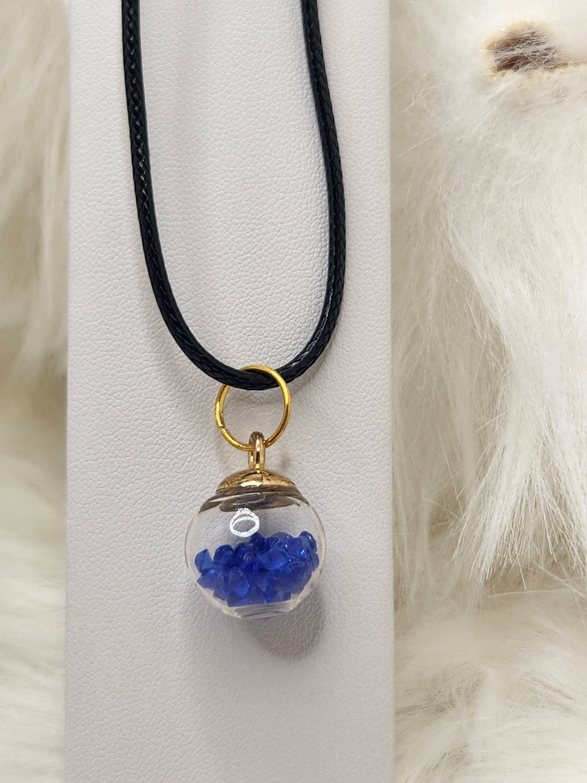 Floating Blue Crystals Globe