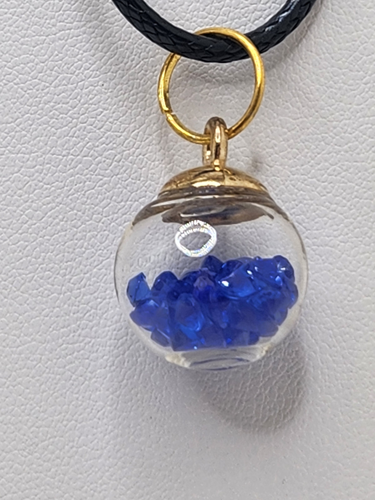 Floating Blue Crystals Globe