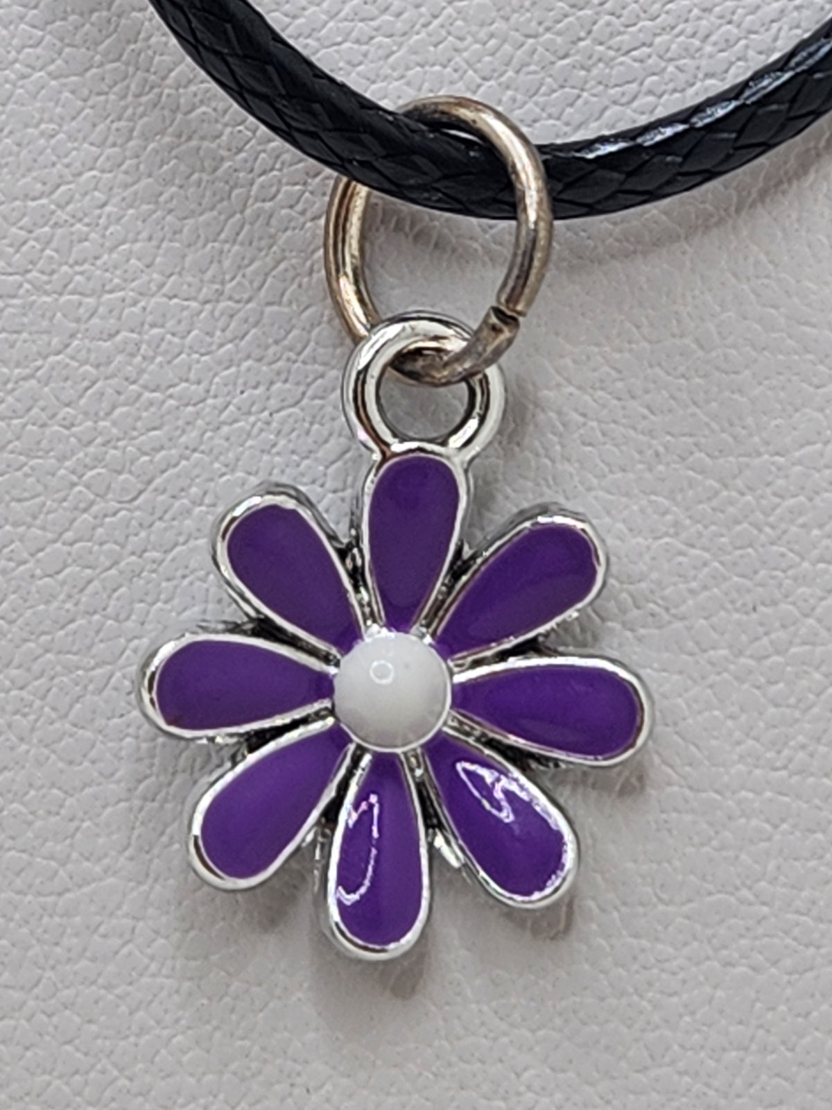 Small Purple Enamel Flower